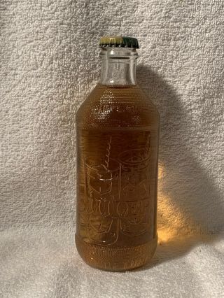 Full 10oz Julep Ginger Ale No Deposit Embossed Soda Bottle