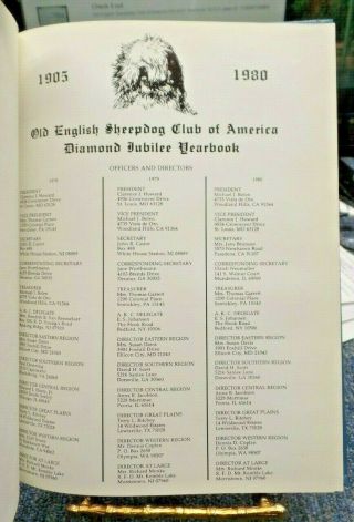 Old English Sheepdog Club of America 1978 - 1980 Diamond Jubilee Yearbook OESCA 3