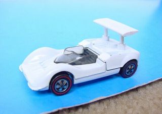 1968 Mattel Hot Wheels Redline Chaparral 2g White Us Great Wheels