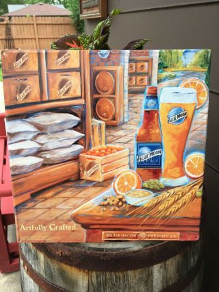 Blue Moon Brewing Company Metal Craft Beer Sign