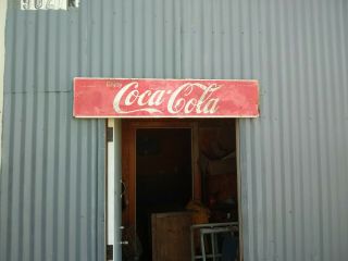 Vintage Enjoy Coca - Cola Coke Metal Advertising Soda Sign 48 