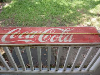 Vintage Enjoy Coca - Cola Coke Metal Advertising Soda Sign 48 