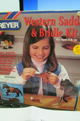 Breyer Western Saddle & Bridle Kit 4105 Very Hard To Find Nib & Complete