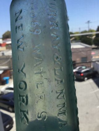 Antique Applied Top Florida Water Bottle York 4