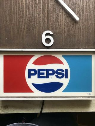 Vintage Pepsi Advertising Electric Wall Clock Price Brothers 3