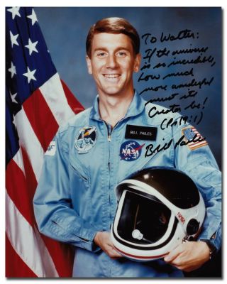 Astronaut Bill Pailes Handsigned 8x10 Glossy Portrait - 12g23