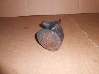 antique cast iron fox head still bank metal toy saving 3