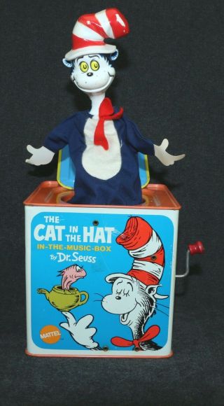 Dr.  Seuss Cat In The Hat 1970 In The Music Box Jack In The Box Mattel