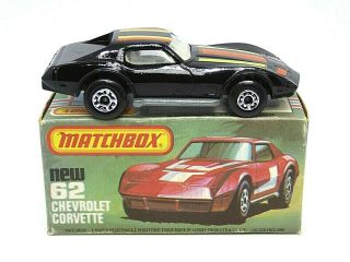 Matchbox Lesney No.  62f Chevrolet Corvette In Type 
