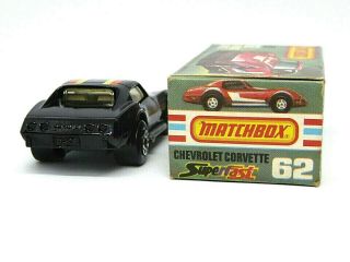 Matchbox Lesney No.  62f Chevrolet Corvette In Type ' K ' With  Box 5