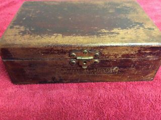 Vintage 1920’s National Cash Register Supplies/parts Wood Box