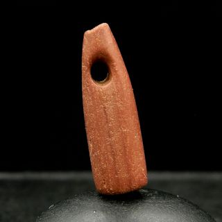 Kyra - Ancient Bauxite Bead Pendant - 28.  4 Mm Long - Saharian Neolithic