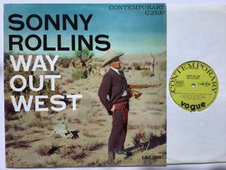 Sonny Rollins Way Out West Vogue Contemporary Uk 1957 Ex,  Jazz Lp
