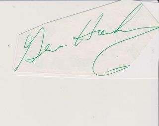GENE HACKMAN - Huge US Star - The French Connection authentic ink signed piece 2