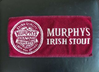 Vintage Promotional Murphys Irish Stout Cotton Bar Towel