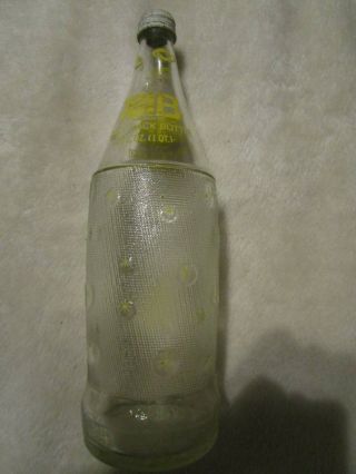 Vintage Tab 32 Oz Quart Glass Soda Bottle Coca Cola Company