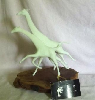 Art Sculpture Pellucida John Perry Giraffe Figurine
