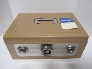 Vintage Alarm Safe Metal Cash Box Winding Key For Garage,  Flea Markets