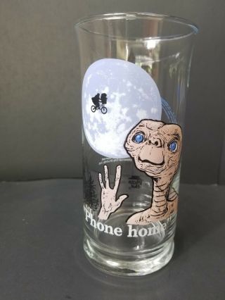 Vintage 1982 Pizza Hut Glass E.  T.  The Extra Terrestrial " Phone Home "