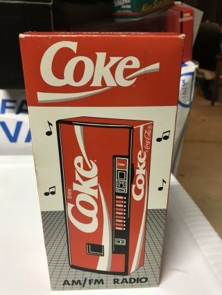 Coca Cola Coke Vending Machine Am Fm Radio