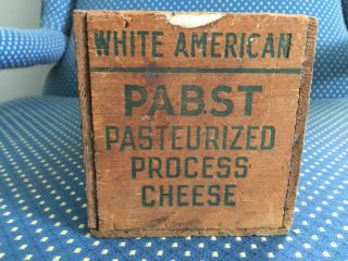 Vintage Wooden Pabst Cheese Box