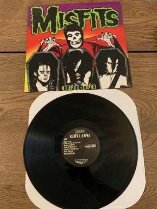 Misfits Evilive Vinyl 1997 Pl9 - 08 Caroline Records Vg Plus Danzig