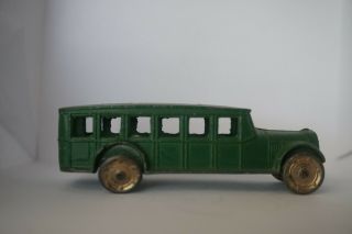 1920s Vintage Tootsie Toy Green Safety Coach No.  4651 At29