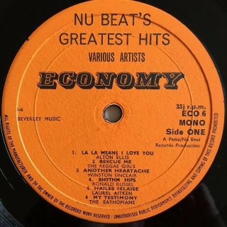 NU BEAT GREATEST HITS Rocksteady Ska Reggae PAMA ECO 6 1969 LP EX - /VG, 3