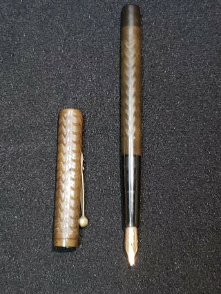 Antique Watermans Ideal 12 Brown Fountain Pen Clip Cap