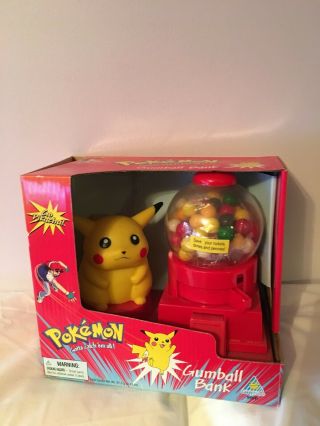 Vintage Pokemon Pikachu Gumball Bank