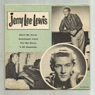 Rockabilly E.  P.  W/ Picture Cover - Jerry Lee Lewis - - Hear - 1957 Sun Epa - 108