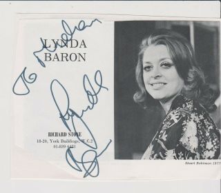 Lynda Baron (open All Hours) Signed Agents Pic 6x4 & Miranda Bell Coronation St