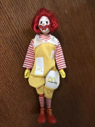 1976 Remco Ronald Mcdonald Action Figure Vintage 8 " Doll Head Moves Toy