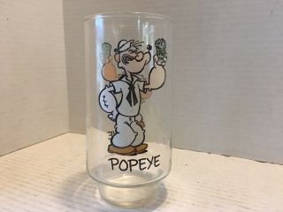 Coca - Cola Kollect - A - Set Series 16 Oz.  Popeye Glass 1975 By King Features