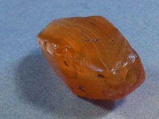 Ancient Agate 8 Sided Faceted Bead South East Asia India Burma Pyu 15 By 10 Mm