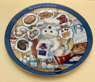 Pillsbury Doughboy Flour Power Plate By Danbury - 2002