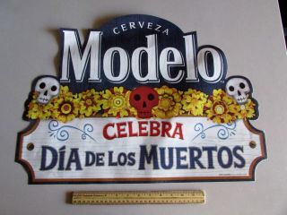 24 " Modelo Cerveza Celebra Dia De Los Muertos Day Of The Dead Beer Sticker Decal