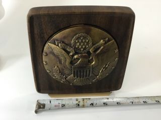 Vintage American Eagle Brass Plaque 