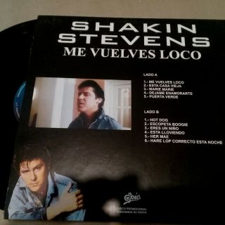 Shakin Stevens - You Drive Me Crazy - LP Mexico Promotional edition Radio Gift - EPIC 2