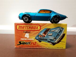 Matchbox Superfast Lesney - Series 4 - Pontiac Firebird