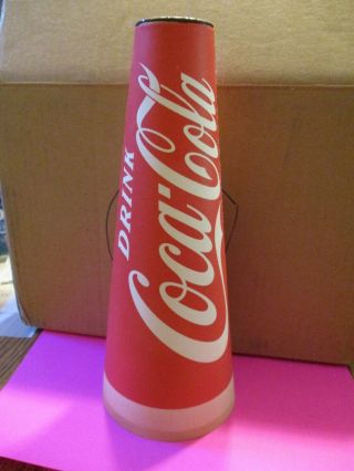 Drink Coca - Cola Popcorn Holder & Megaphone For Sports Events 1950s