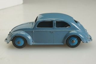 Vintage Dinky Toys England Die - Cast Blue Volkswagen Vw Beetle Bug - Near