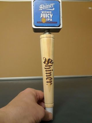 Shiner Wicked Juicy Ipa Draft Beer Tap Handle Wood And Metal Home Bar Gear