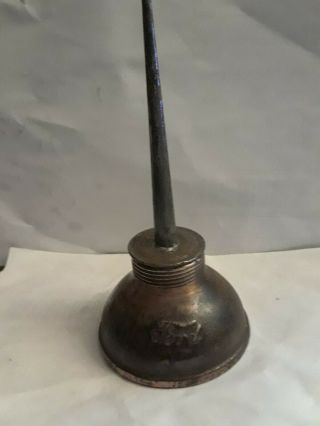 Antique Ford Oil Can Vintage Copper Plated For Model T & A Cars