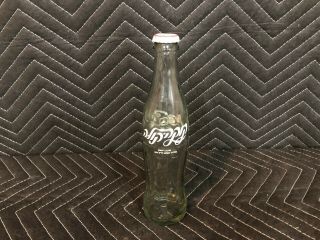 250 Ml Israeli Coca Cola Clear With Cap Coke Bottle Hebrew Israel