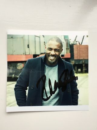 Idris Elba Hand Signed Autograph Photo - Actor