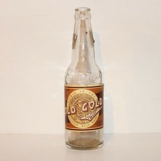 Old Gold Beer Irtp Bottle - Label On Ebling Brewing Embossed Bottle