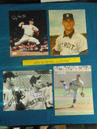 Denny Mclain Autograph Photos - Mlb Signature Picture Cy Young Mvp Tigers