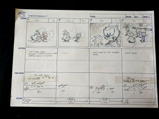 Sonic Underground 1997 Tv Series Production Storyboard Page 65 Dic