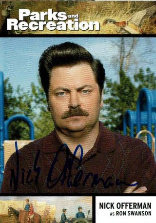 Nick Offerman - Parks And Recreation - Autograph Trading Card